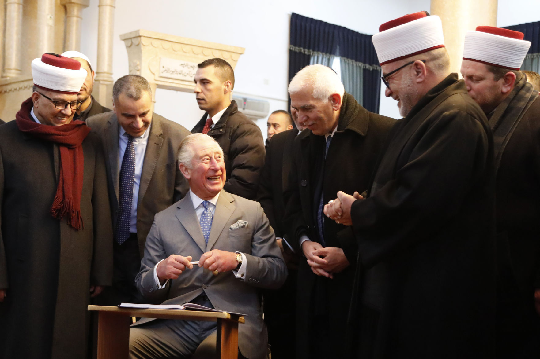 APTOPIX Palestinians Britain Royals